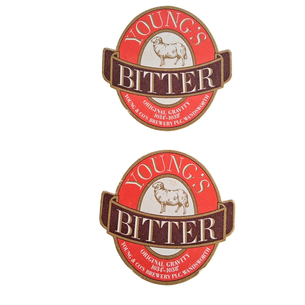 Youngs Bitter‎ & Special Original Gravity Brewery Labels Wandsworth England